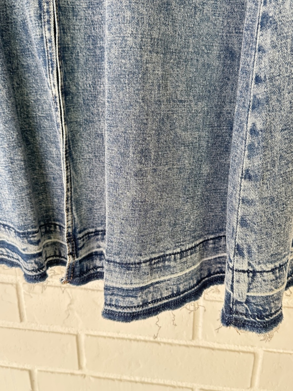 Brooklyn Dolly Long Cotton Jean Maxi Skirt Large - Picture 3 of 15